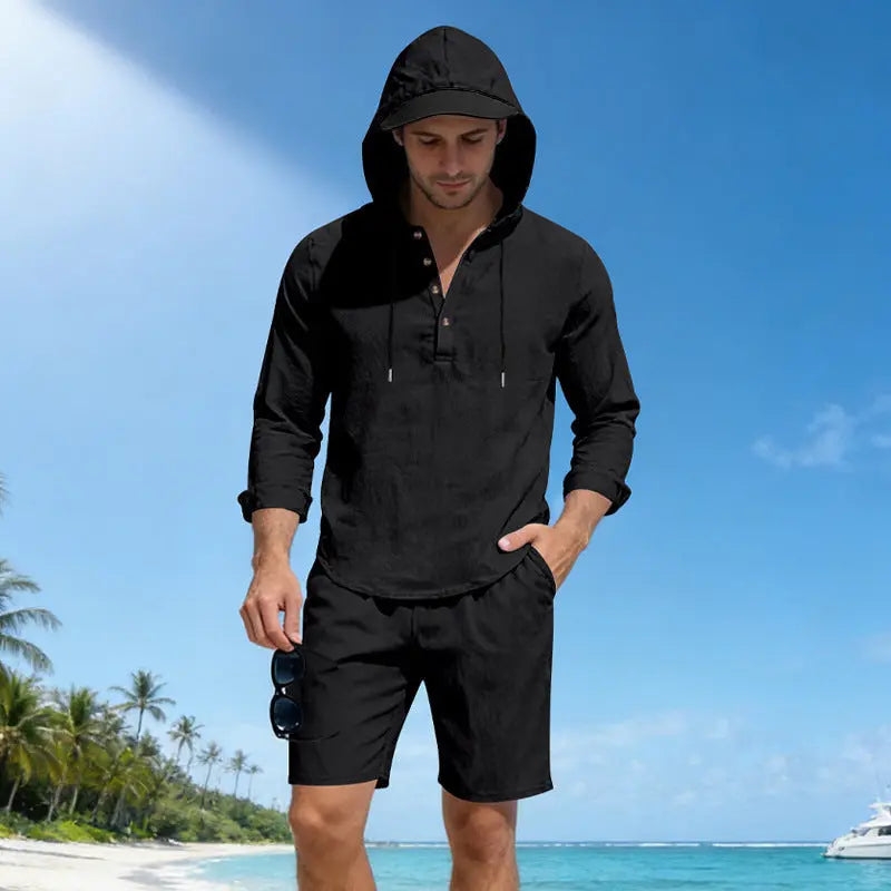 Lightweight Breathable Loose-fit Linen Mens Suit Siqur Salute