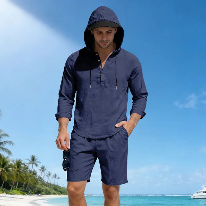 Lightweight Breathable Loose-fit Linen Mens Suit Siqur Salute