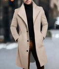 Mens Mid-length Wool Coattrench Coat Siqur Salute