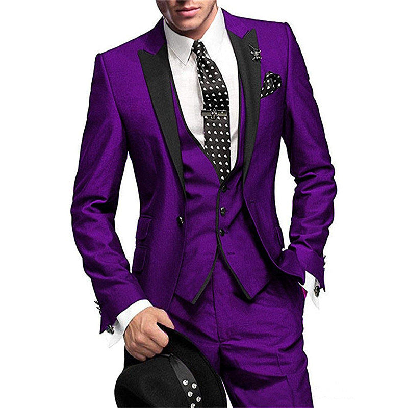 Men's Three-piece Suit Bridegroom Best Man Wedding Suit Men Clarke Vibe Store