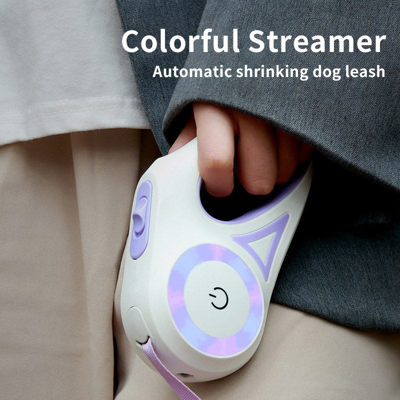 Dog Leash Retractable Leash And Dog Collar Spotlight Automatic Pet Dog Cat Traction Rope For Small Medium Dogs Pet Product Siqur Salute
