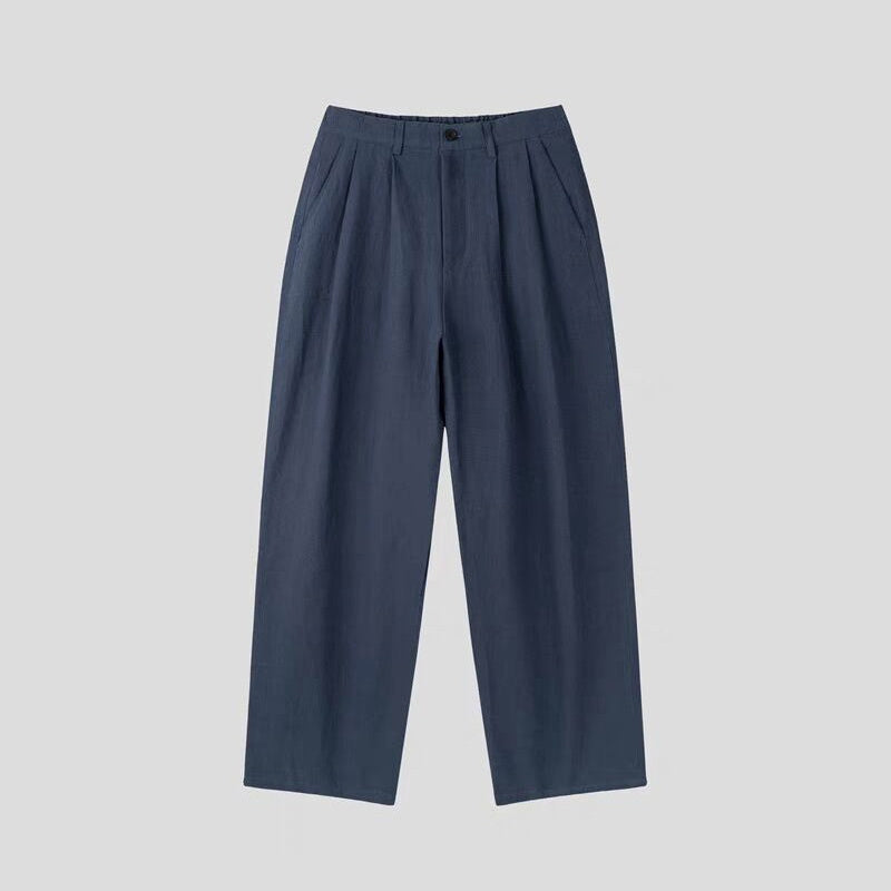 Lightweight Fiber Texture Cotton And Linen Suit Pants For Men Clarke Vibe Store