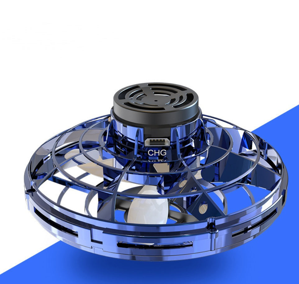 Mini Fingertip Gyro Interactive Decompression Toy Drone LED UFO Type Flying Helicopter Spinner Toy Kids Clarke Vibe Store