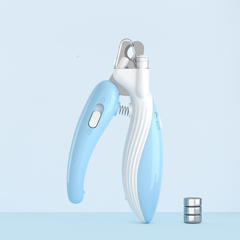 Pet Nail Clippers Dog Nail Clippers Cat Nail Clippers LED Electric Nail Grinder Pet Supplies LED Light Pet Nail Clippers Siqur Salute