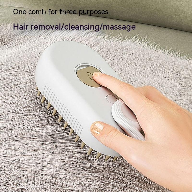 Cat Steam Brush Steamy Dog Brush 3 In 1 Electric Spray Cat Hair Brushes For Massage Pet Grooming Comb Hair Removal Combs Pet Products Siqur Salute
