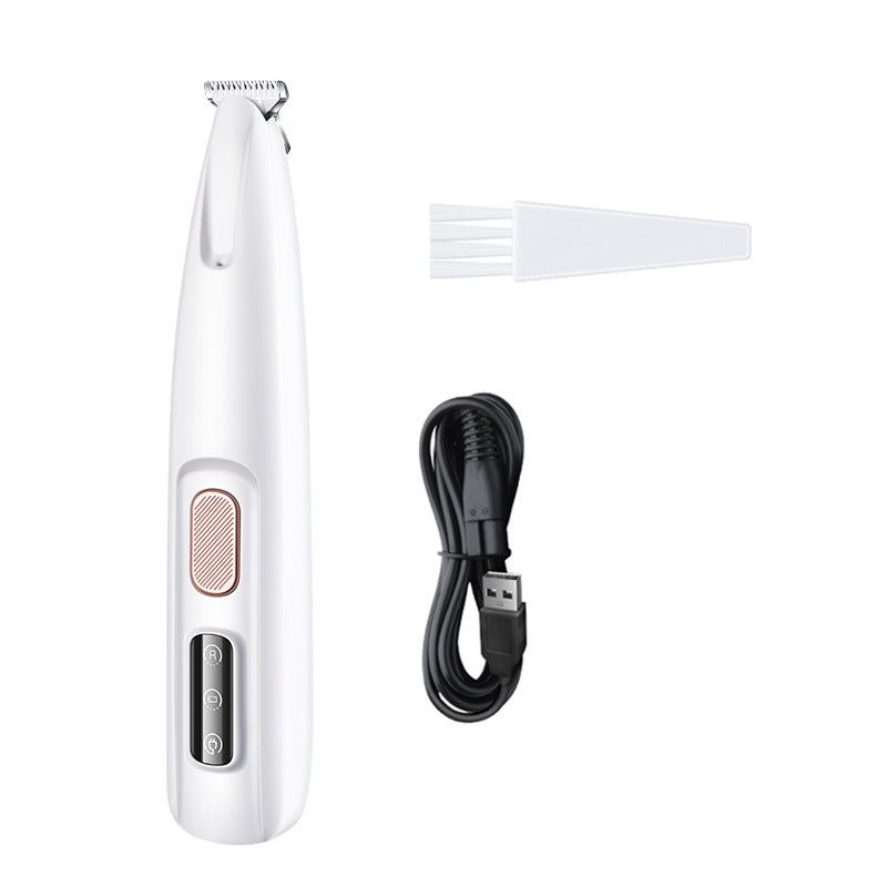 Pets Dog Paw Trimmer With LED Light Fully Waterproof Pet Hair Trimmer With LED Display Dog Clippers For Grooming Widen Blade Siqur Salute