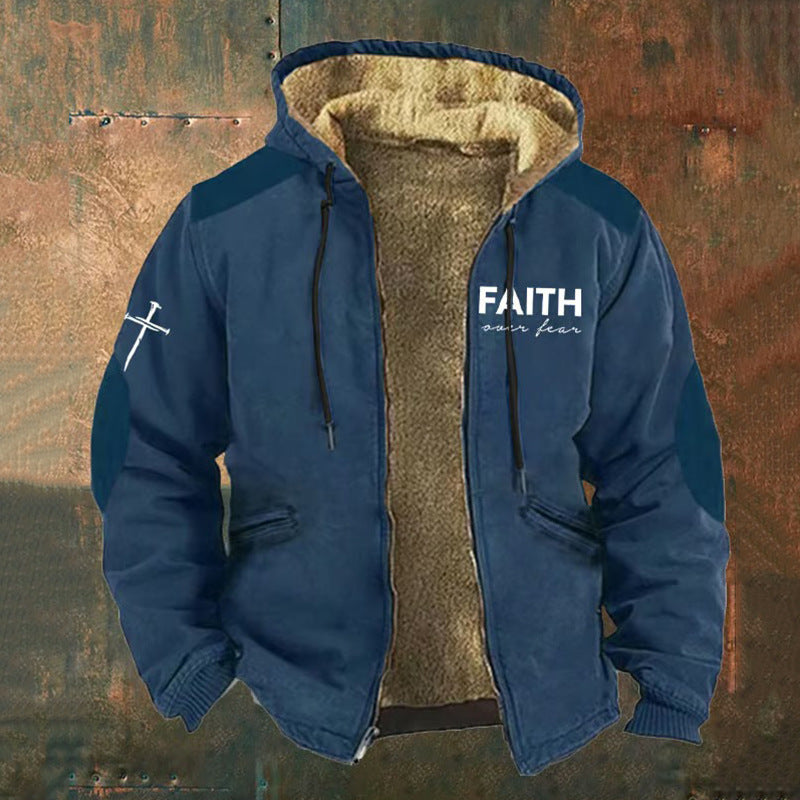 3D Digitalprint Mens Fashion Vintage Hooded Zipup Jacket Siqur Salute