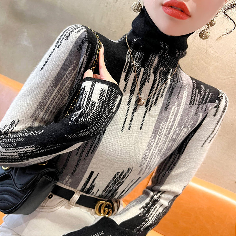 Chic Top Knitted Sweater Base Layer Innerwear Siqur Salute