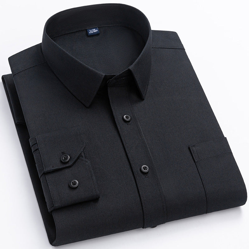 Spring Mens Khaki Cotton Long-sleeve Shirt Siqur Salute