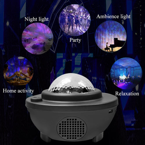 Colorful Starry Sky Galaxy Projector with Bluetooth Speaker Clarke Vibe Store