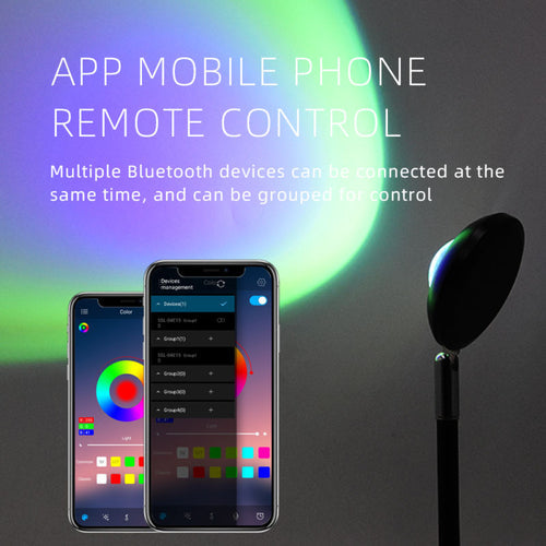 Projector APP/Remote Control Sunset Lamp Rainbow Sunset Lamp Clarke Vibe Store