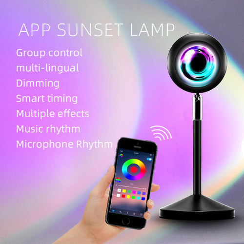 Projector APP/Remote Control Sunset Lamp Rainbow Sunset Lamp Clarke Vibe Store