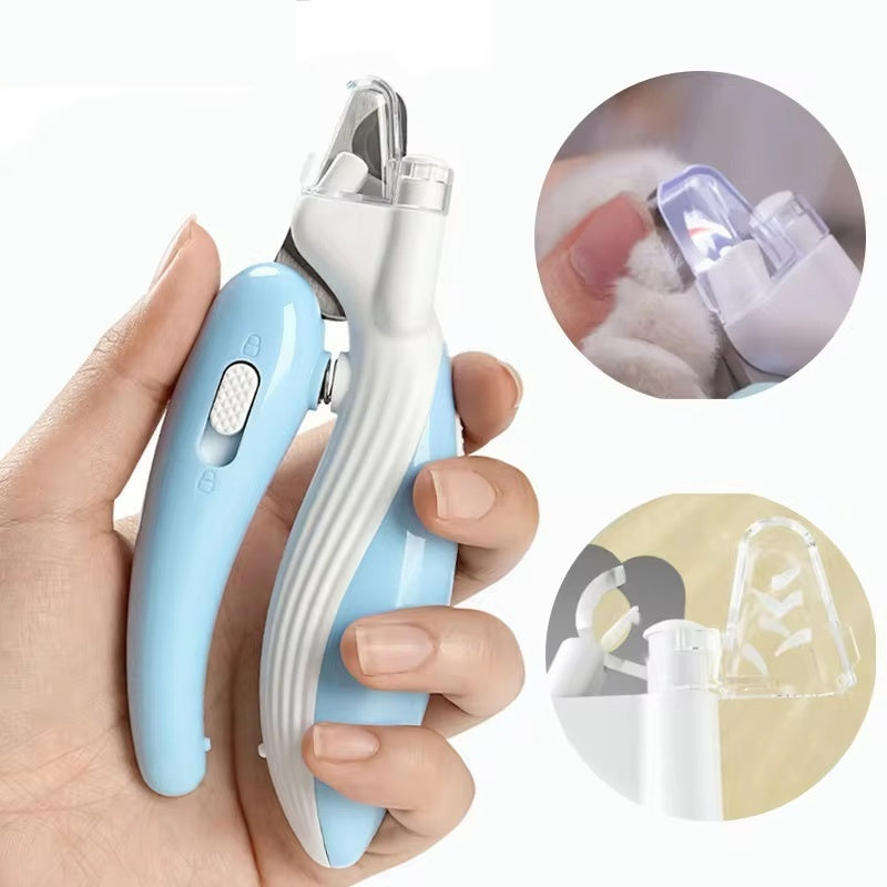 Pet Nail Clippers Dog Nail Clippers Cat Nail Clippers LED Electric Nail Grinder Pet Supplies LED Light Pet Nail Clippers Siqur Salute