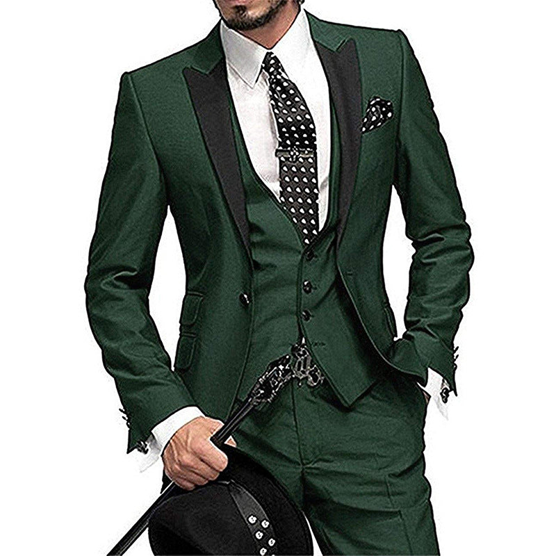 Men's Three-piece Suit Bridegroom Best Man Wedding Suit Men Clarke Vibe Store