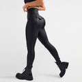 Clarke Vibe Store six-pack abs workout cargo tights for women, high-waist slimming yoga pants suitable for outdoor running and fitness.