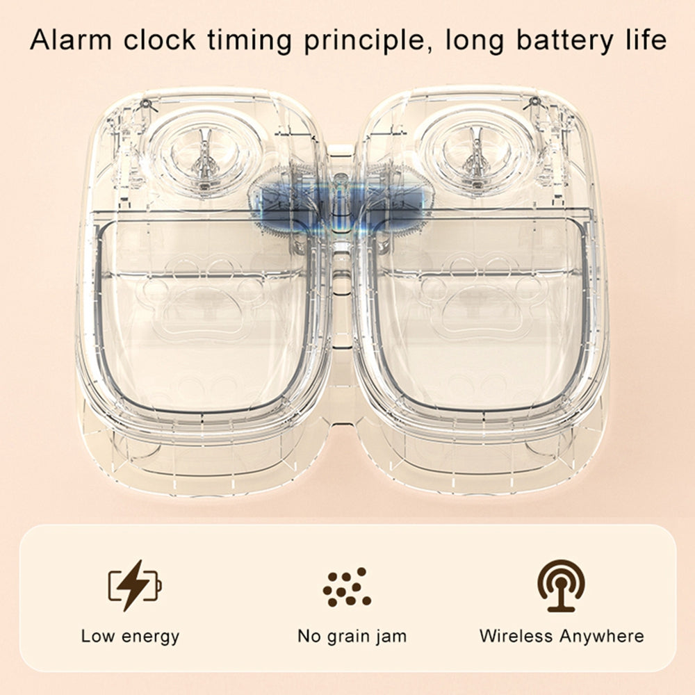 Automatic Pet Feeder Smart Food Dispenser For Cats Dogs Timer Stainless Steel Bowl Auto Dog Cat Pet Feeding Pets Supplies Siqur Salute
