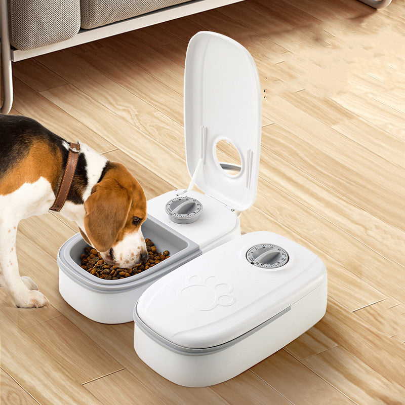 Automatic Pet Feeder Smart Food Dispenser For Cats Dogs Timer Stainless Steel Bowl Auto Dog Cat Pet Feeding Pets Supplies Siqur Salute