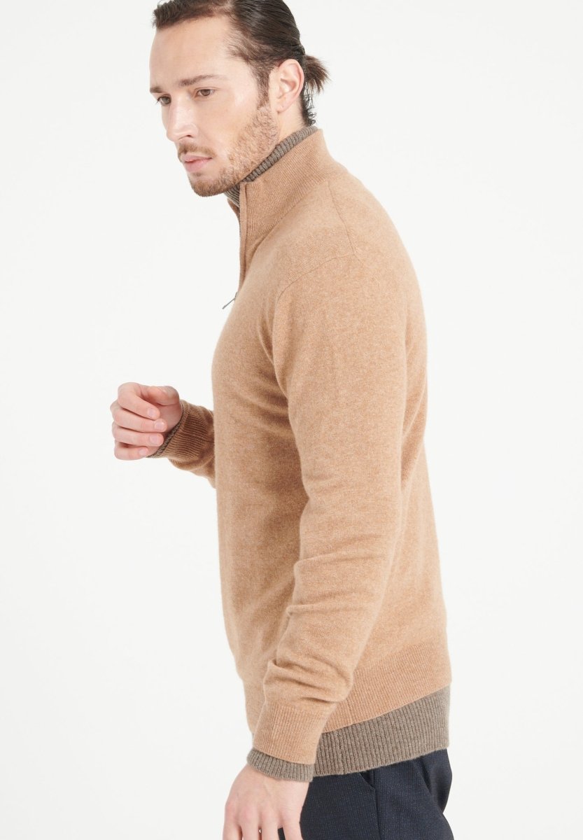 Pull camionneur homme en cachemire camel - LUKE 4 Studio Cashmere8