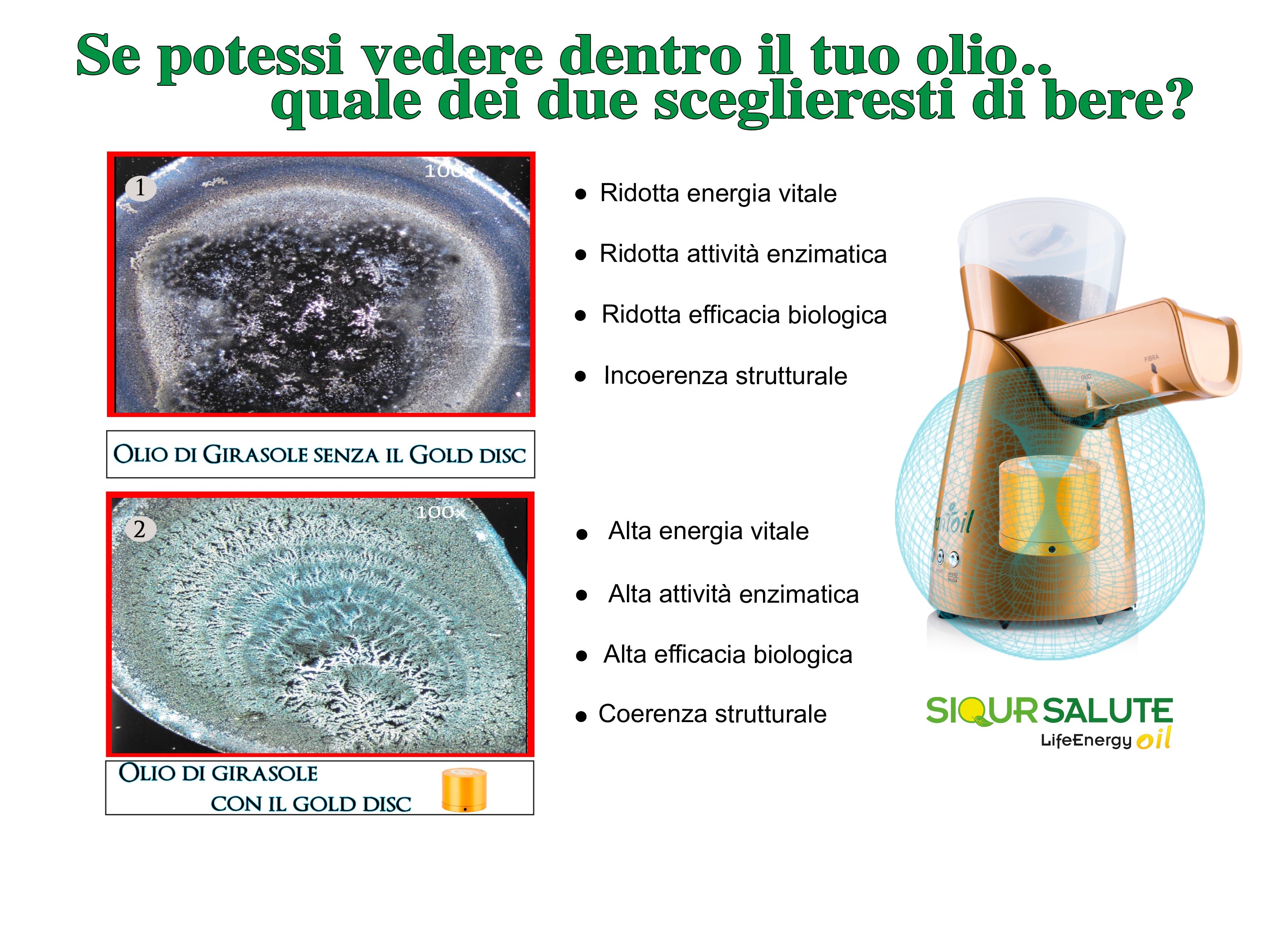 Oil mill LifeEnergy OIL Siqur Salute