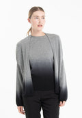 Veste femme en cachemire tie & dye gris souris & noir - NAMI 12 Studio Cashmere8