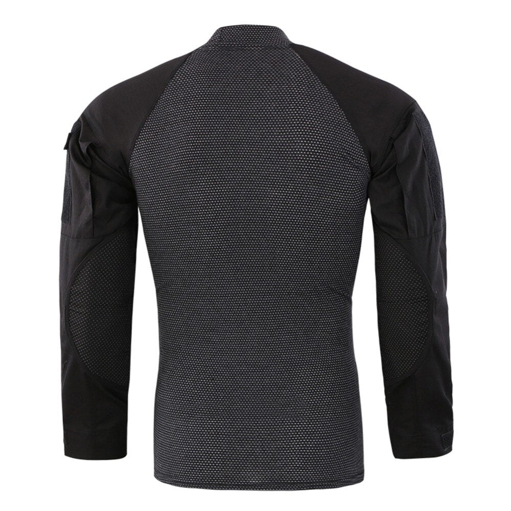 Mens T-shirts Long Sleeve Cotton Camouflage Tactical T Shirts Military Army Tshirts Man Airsoft Clothing Vimost Shop