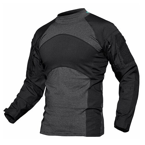 Mens T-shirts Long Sleeve Cotton Camouflage Tactical T Shirts Military Army Tshirts Man Airsoft Clothing Vimost Shop