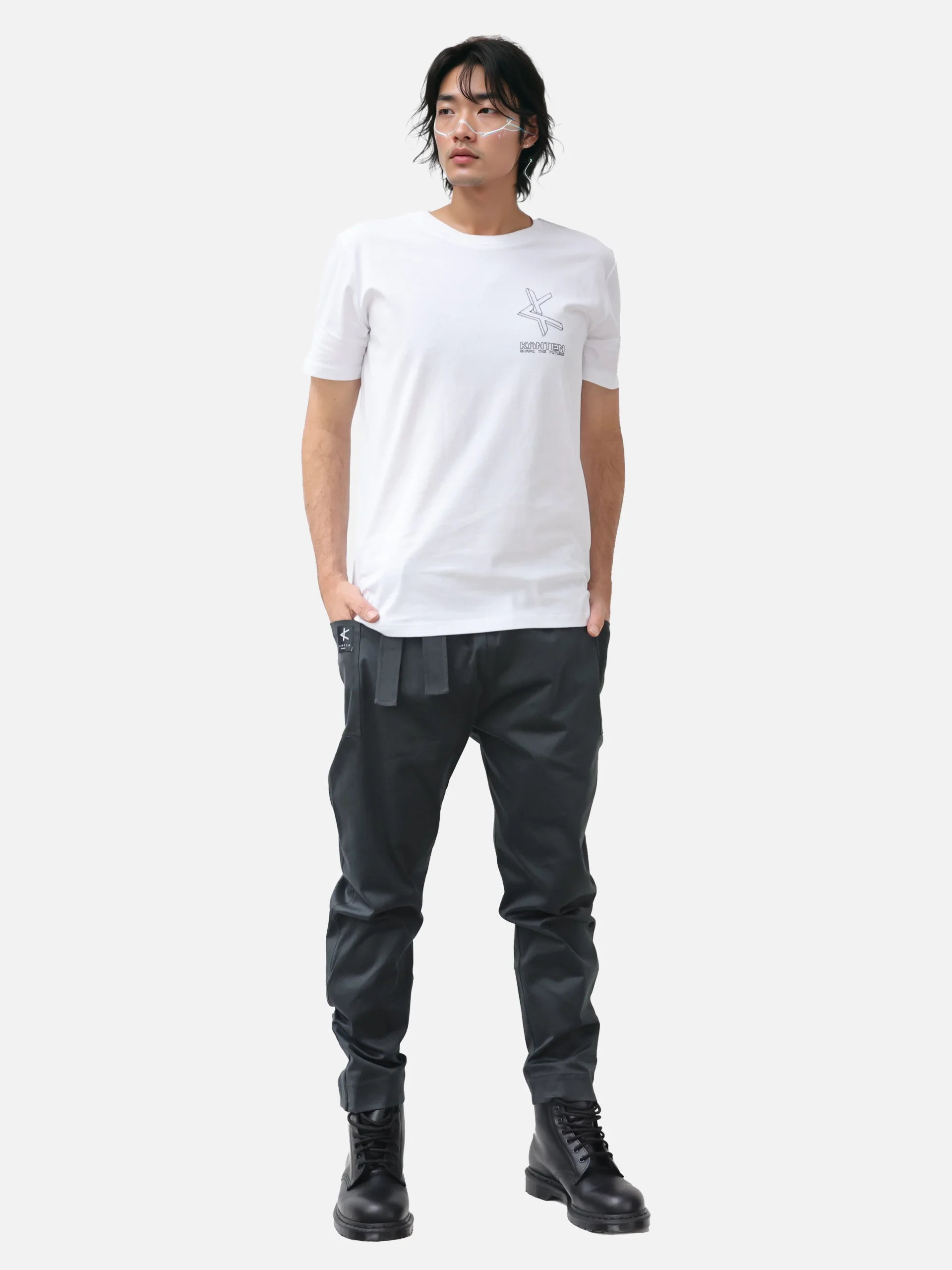 T-shirt 8bit Series - White Kanten