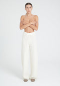 Pantalon femme en cachemire 6 fils blanc écru - ZAYA 6 Studio Cashmere8